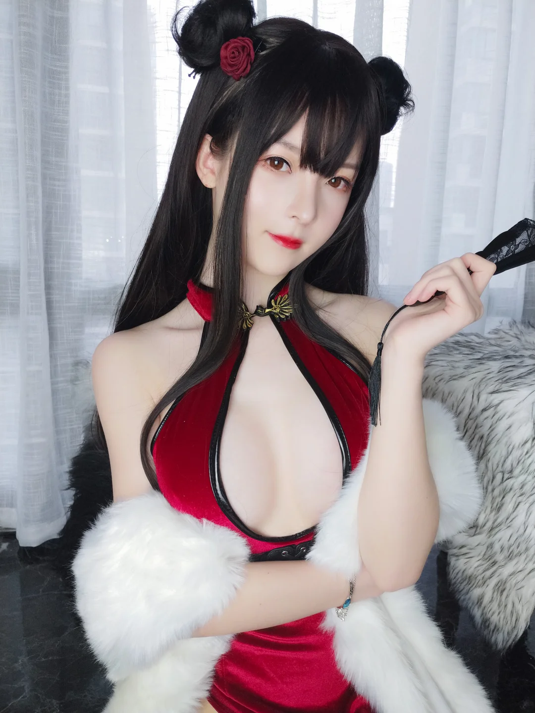 91tutu.cc@一小央泽 NO.041 新月红玫-058.webp