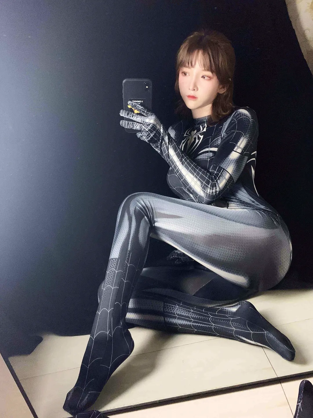 91tutu.cc@一小央泽 NO.055 黑蜘蛛-002.webp