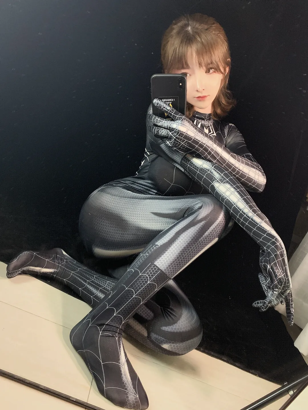 91tutu.cc@一小央泽 NO.055 黑蜘蛛-005.webp