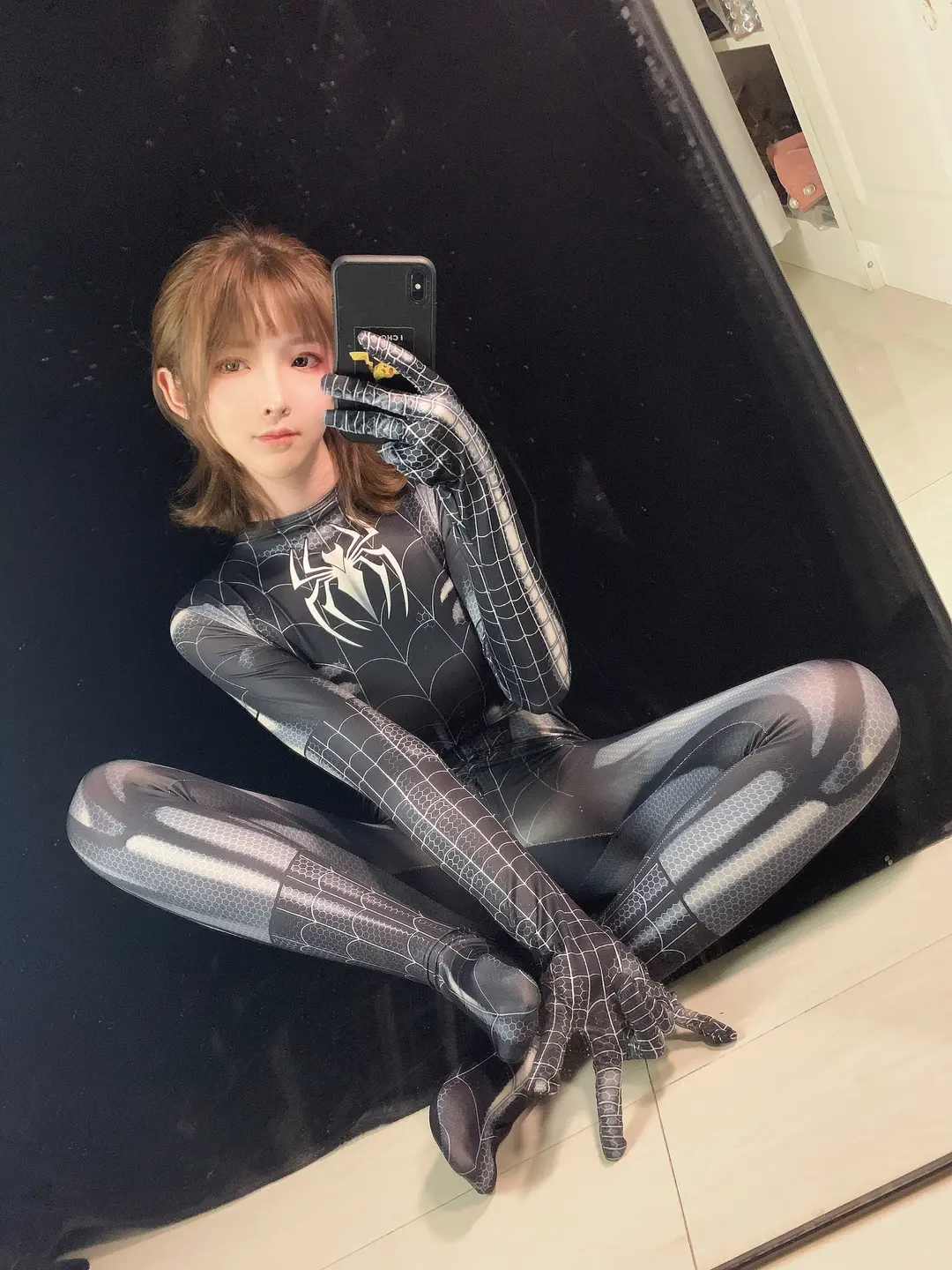 91tutu.cc@一小央泽 NO.055 黑蜘蛛-007.webp