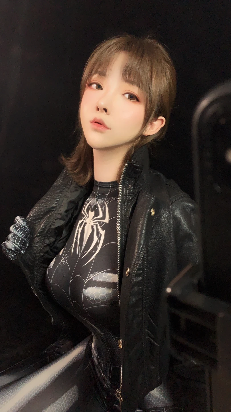 91tutu.cc@一小央泽 NO.055 黑蜘蛛-014.webp