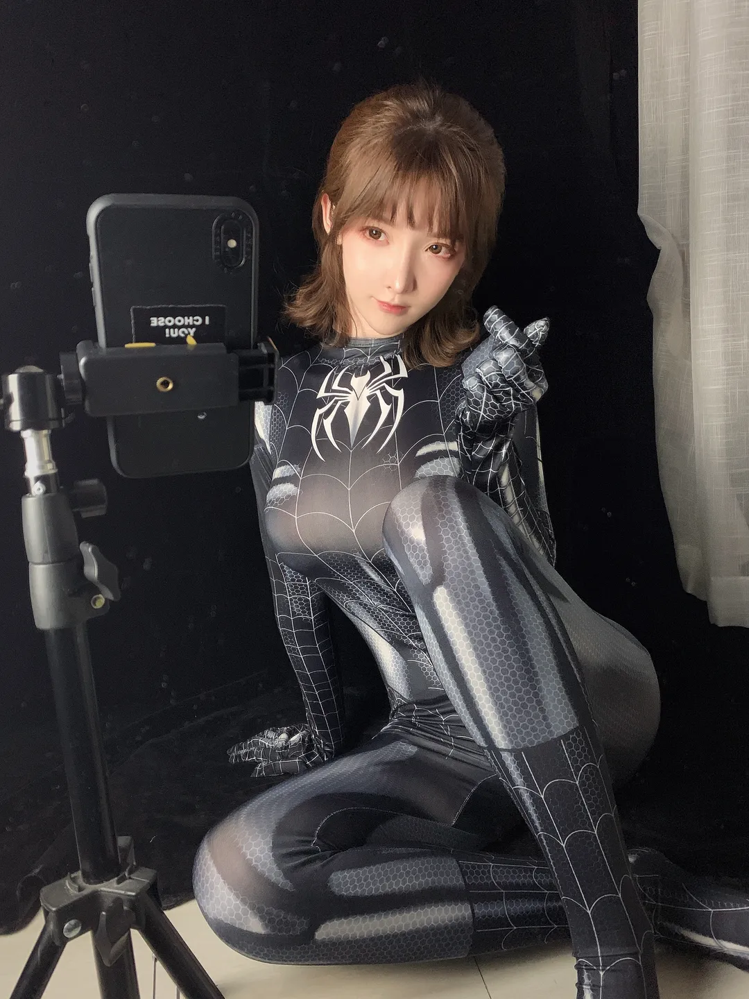 91tutu.cc@一小央泽 NO.055 黑蜘蛛-018.webp