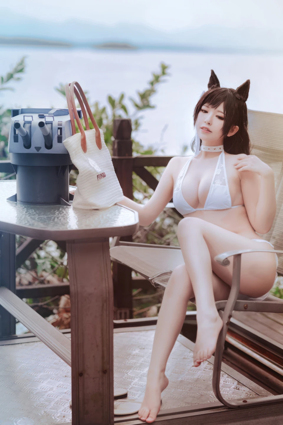 半半子 - No.100 碧蓝航线·爱宕 泳装 [27P-171MB]