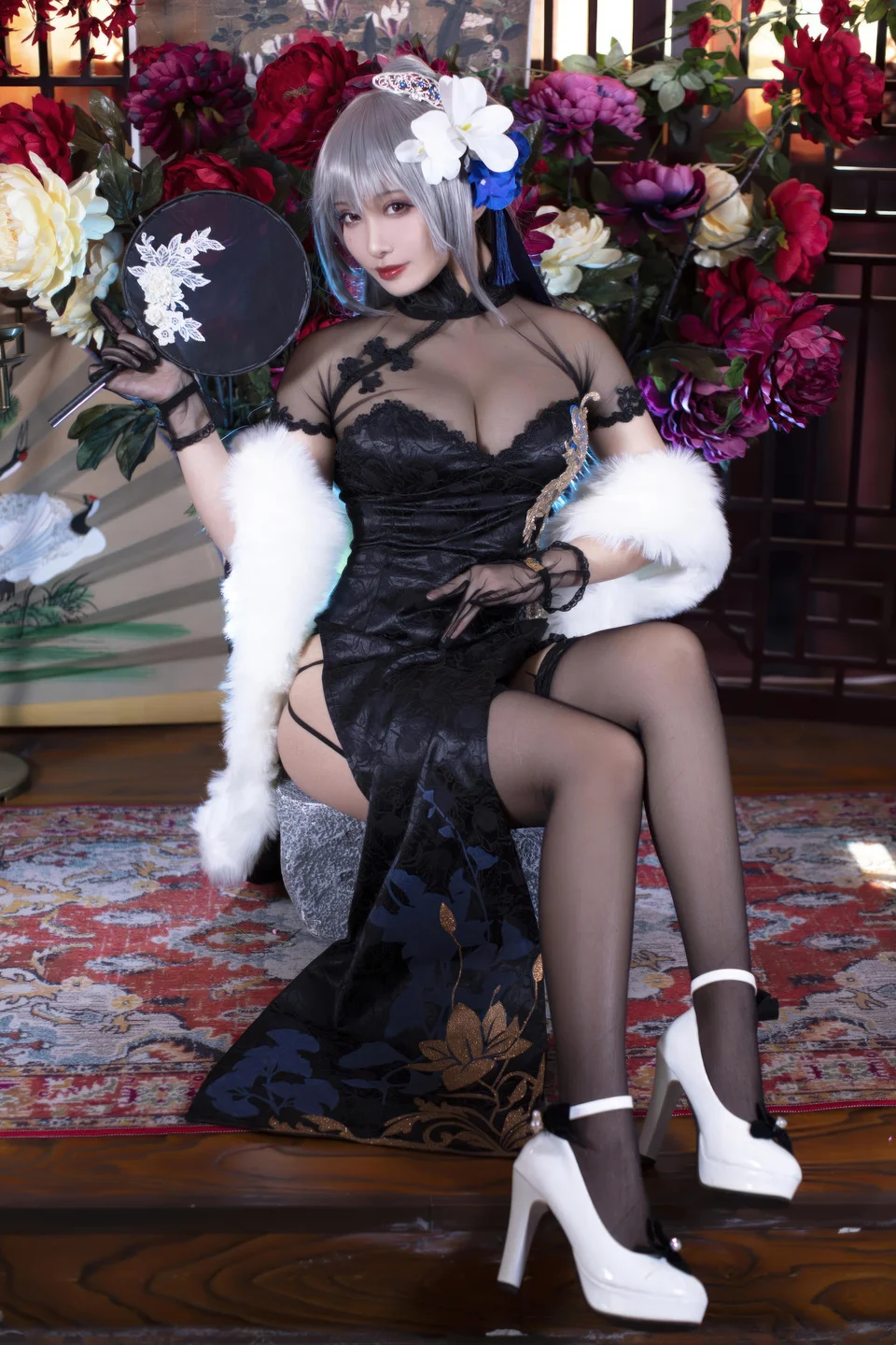 洛璃LoLiSAMA _No_098_碧蓝航线·路易九世旗袍_43P_458MB