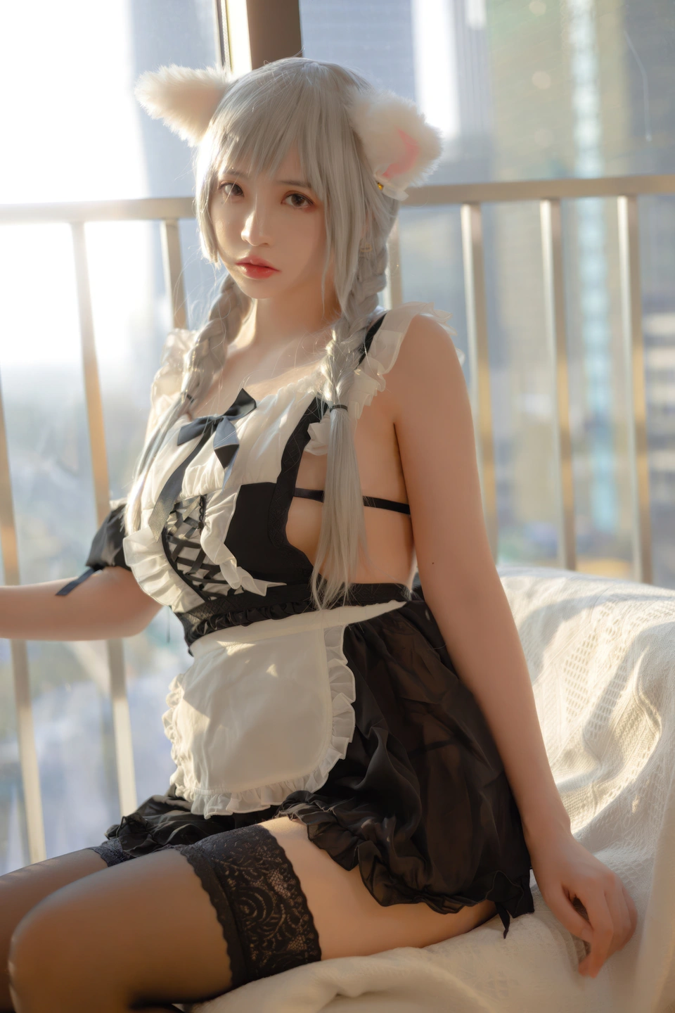 91tutu.cc@疯猫ss - No.163 夕女仆-002.webp