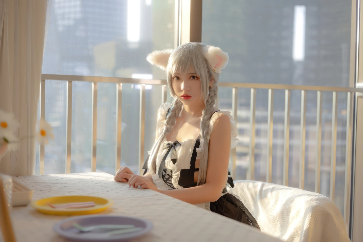 91tutu.cc@疯猫ss - No.163 夕女仆-005.webp
