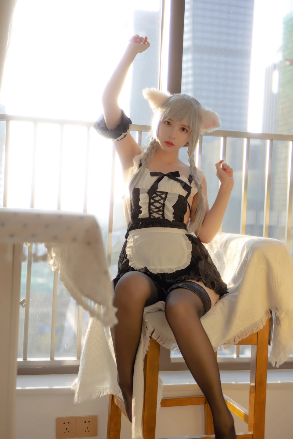 91tutu.cc@疯猫ss - No.163 夕女仆-008.webp