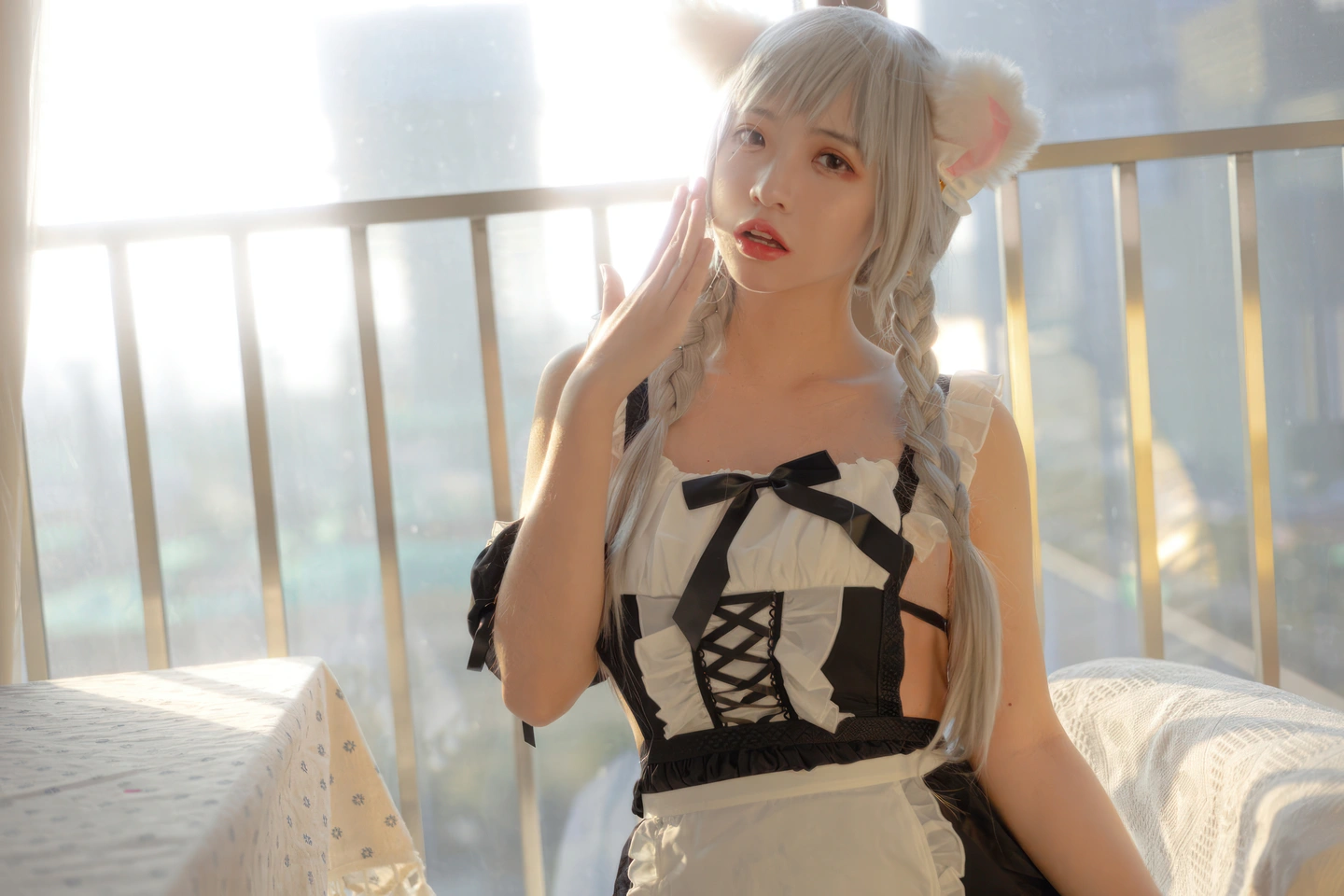 91tutu.cc@疯猫ss - No.163 夕女仆-009.webp