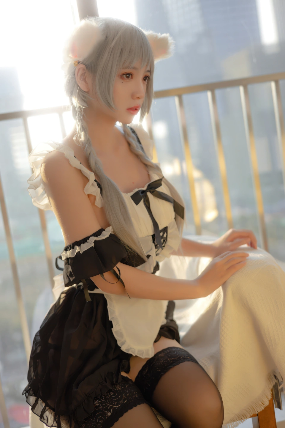 91tutu.cc@疯猫ss - No.163 夕女仆-017.webp