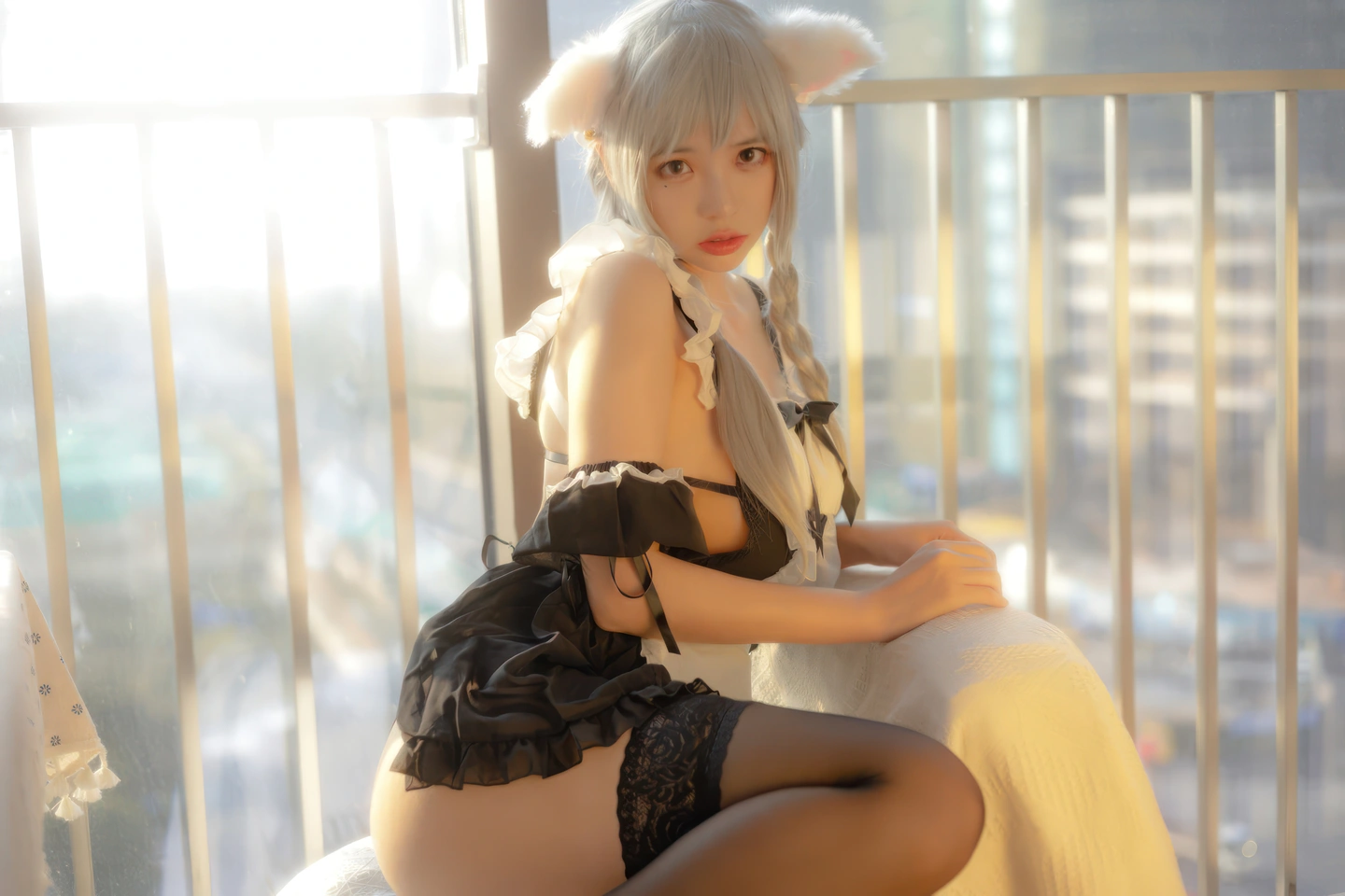 91tutu.cc@疯猫ss - No.163 夕女仆-018.webp