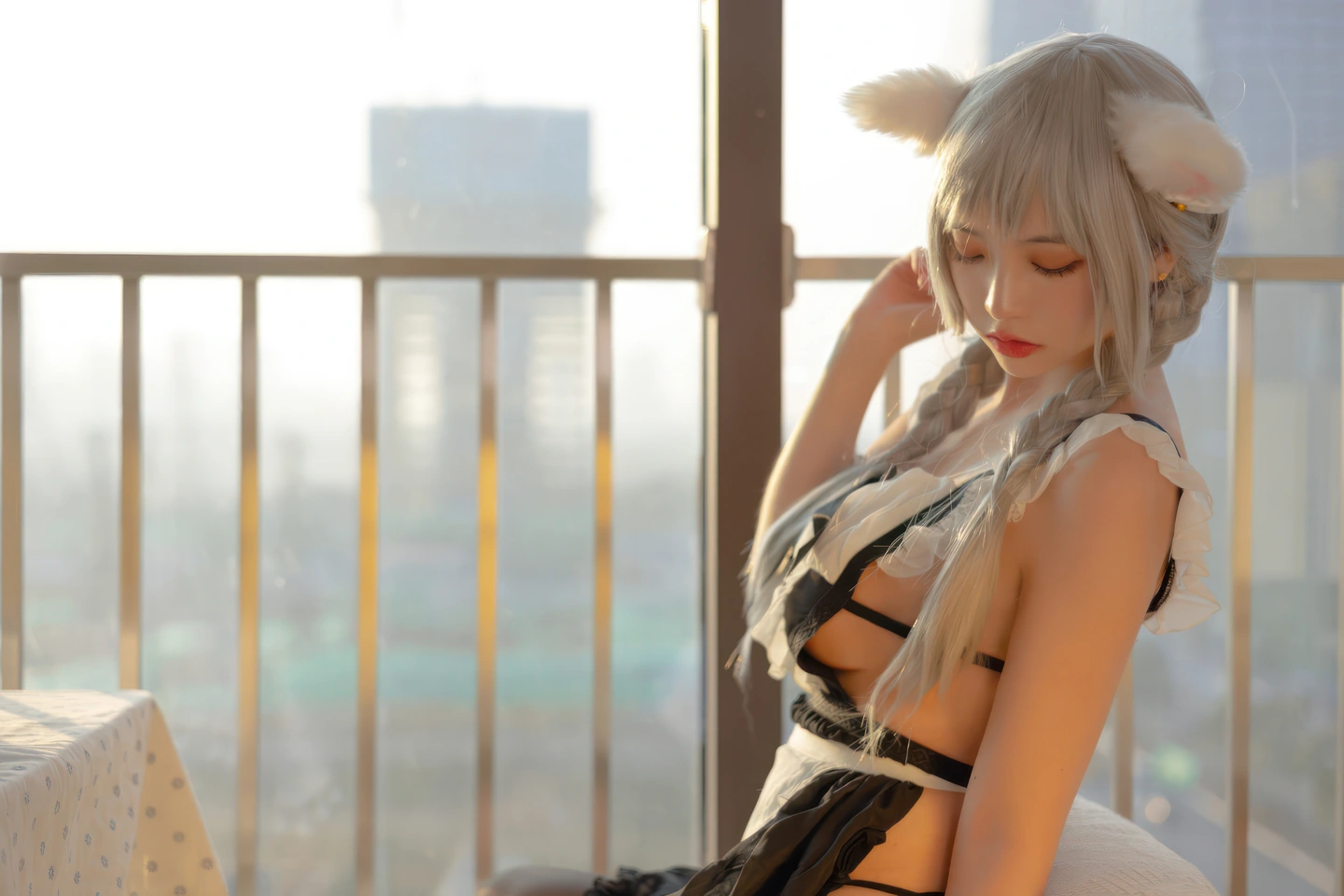 91tutu.cc@疯猫ss - No.163 夕女仆-038.webp