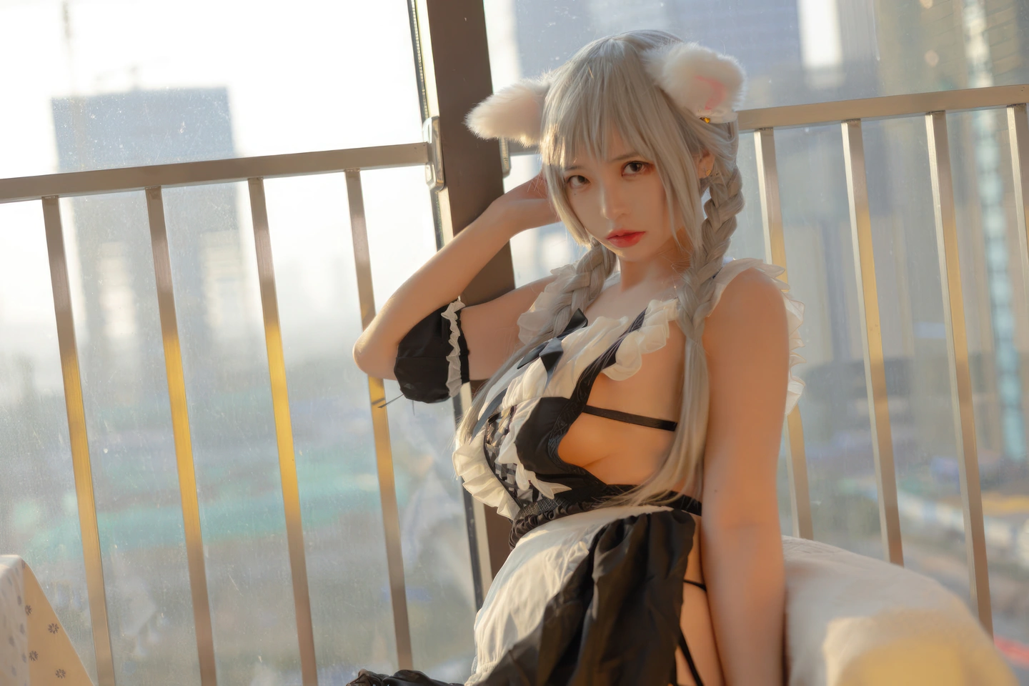 91tutu.cc@疯猫ss - No.163 夕女仆-040.webp