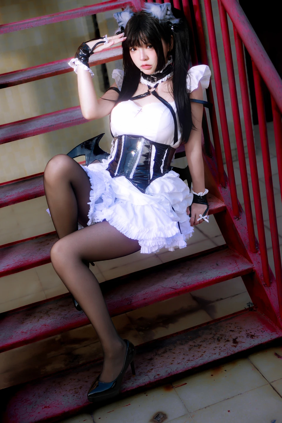 91tutu.cc@疯猫ss - No.166 红梯女仆-008.webp