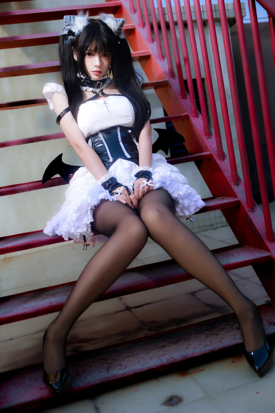 91tutu.cc@疯猫ss - No.166 红梯女仆-011.webp