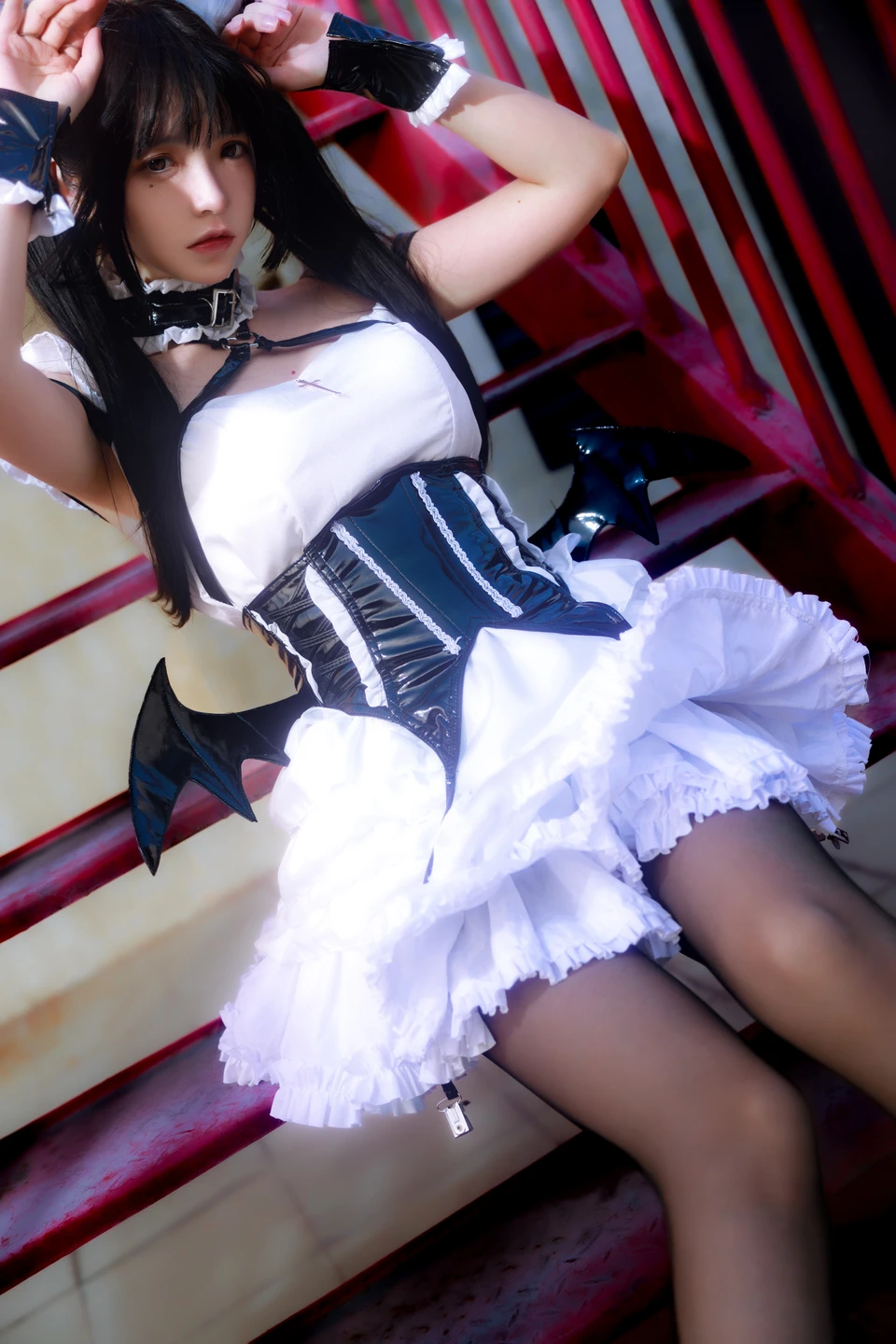 91tutu.cc@疯猫ss - No.166 红梯女仆-012.webp