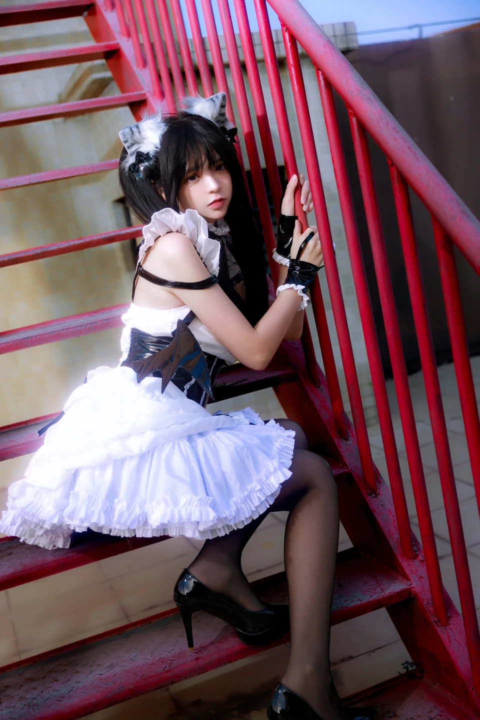 91tutu.cc@疯猫ss - No.166 红梯女仆-014.webp