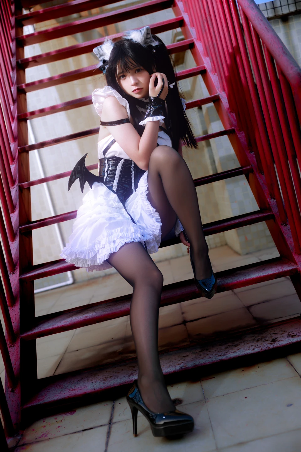 91tutu.cc@疯猫ss - No.166 红梯女仆-015.webp