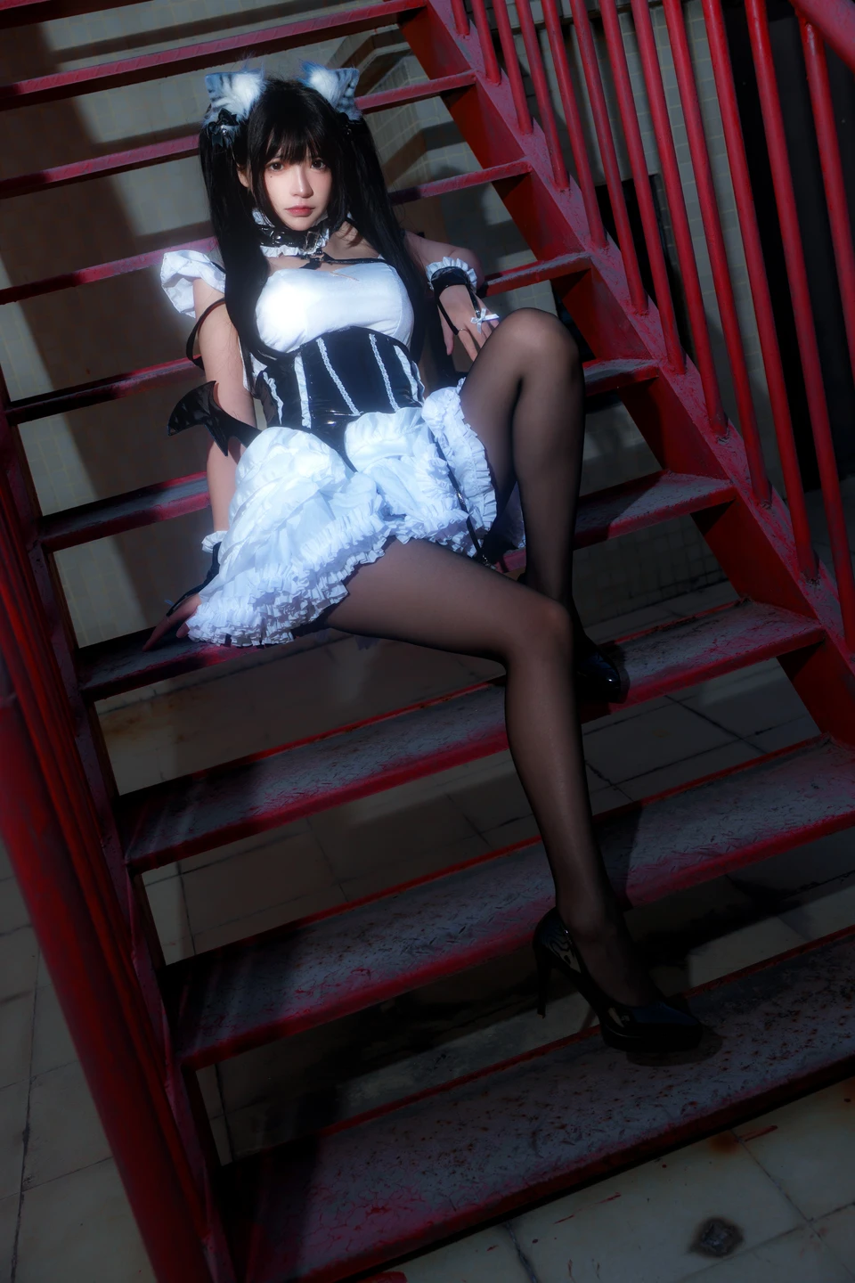 91tutu.cc@疯猫ss - No.166 红梯女仆-023.webp