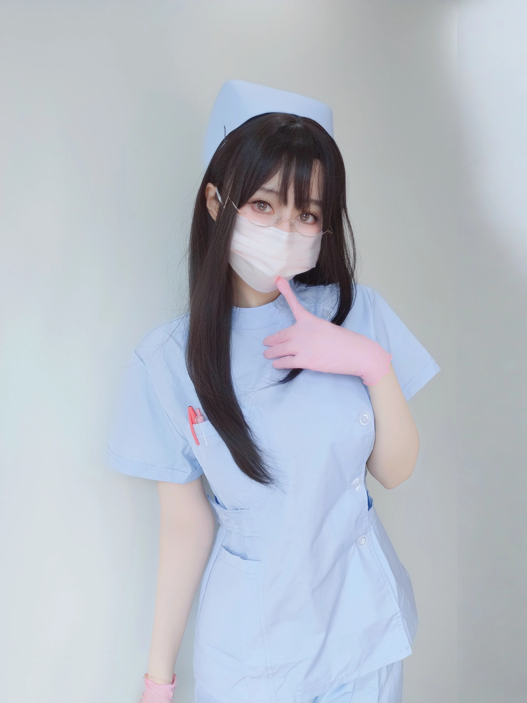 91tutu.cc@白银81 - 自摄Vol.95 蓝色护士-008.webp