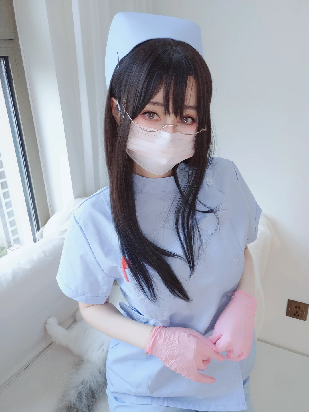 91tutu.cc@白银81 - 自摄Vol.95 蓝色护士-014.webp