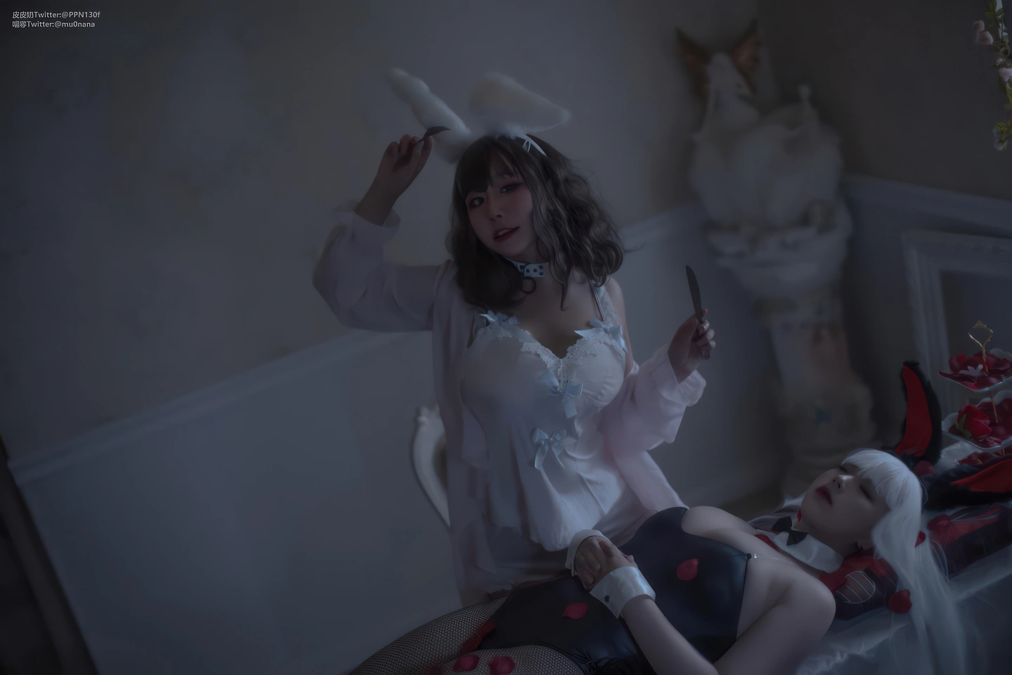 91tutu.cc@皮皮奶 - &喵零 双人兔兔-049.webp