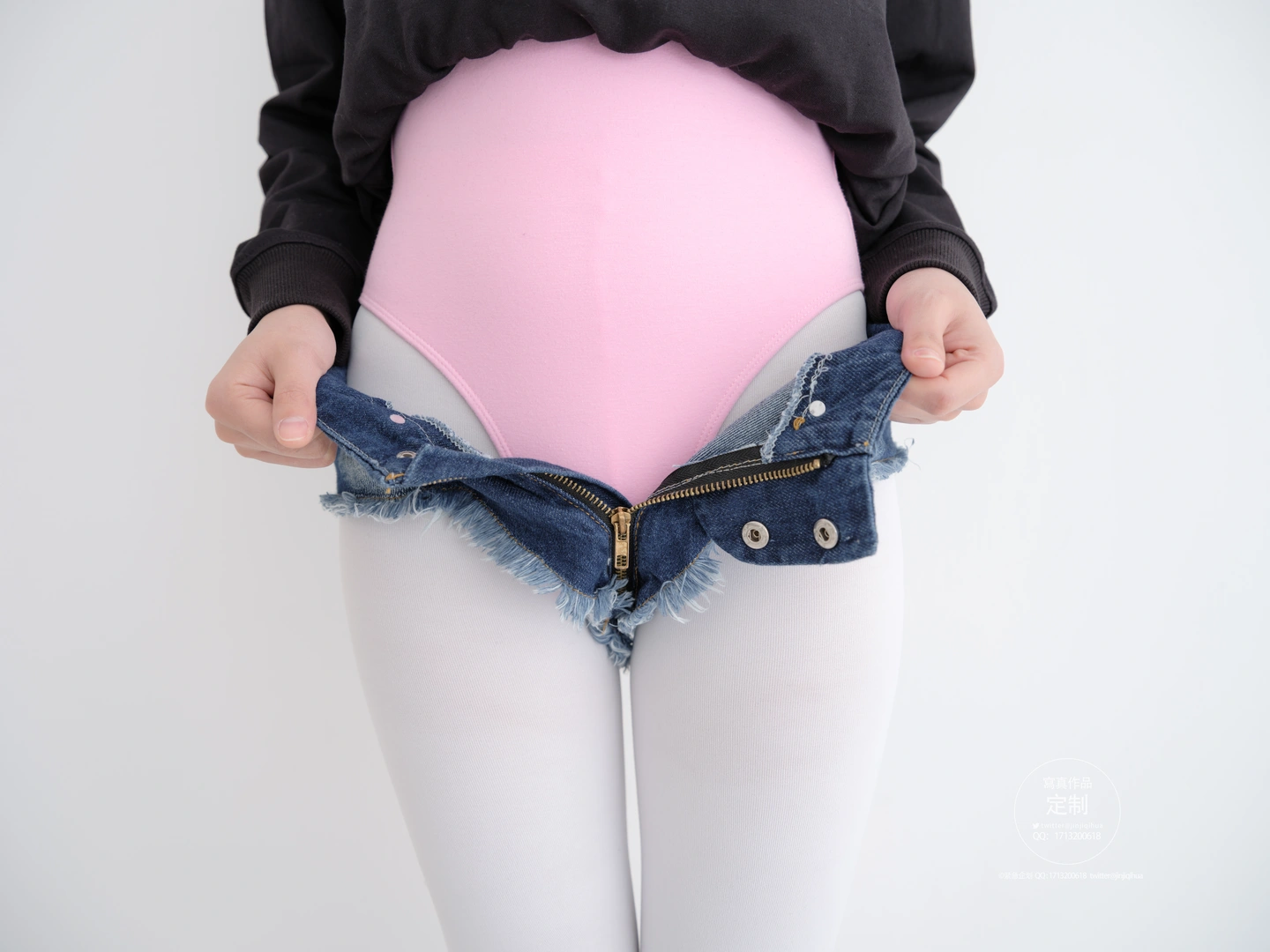 91tutu.cc@NO.034 EX-001 见希w 白丝牛仔短裤-069.webp