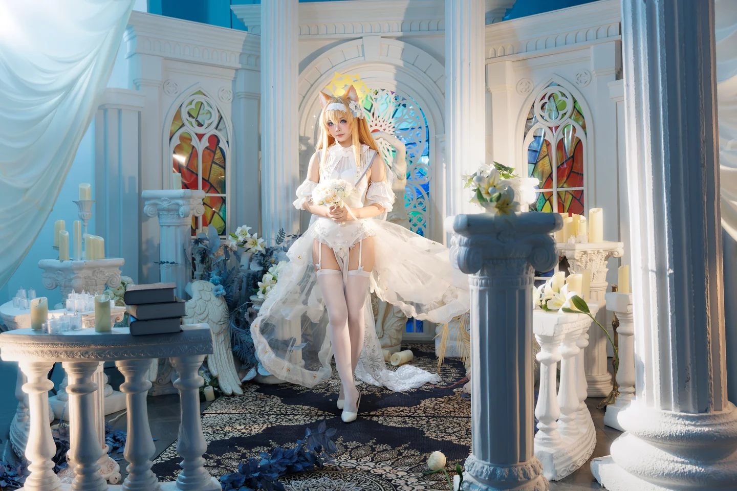 艾西Aiwest - 蔚蓝档案 伊落玛丽花嫁 [31P-323MB]