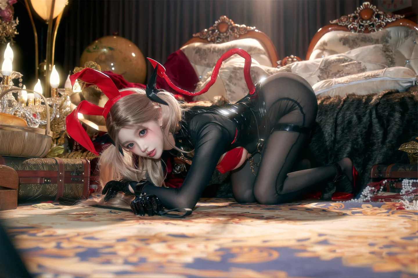 91tutu.cc@过期米线线喵 - No.173 恶魔兔兔-004.webp