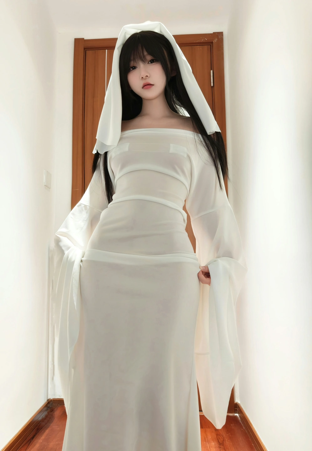 91tutu.cc@迷之呆梨 – NO.063 万圣节装扮 幽灵娘-002.webp