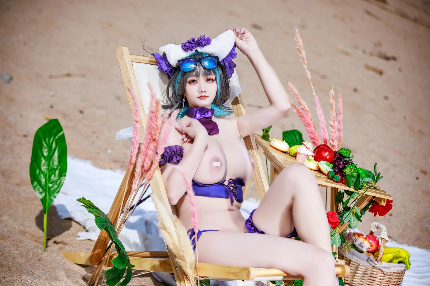 91tutu.cc@阿雪雪 - No.057 柴郡泳装-002.webp