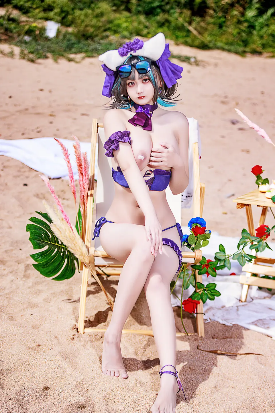 91tutu.cc@阿雪雪 - No.057 柴郡泳装-004.webp