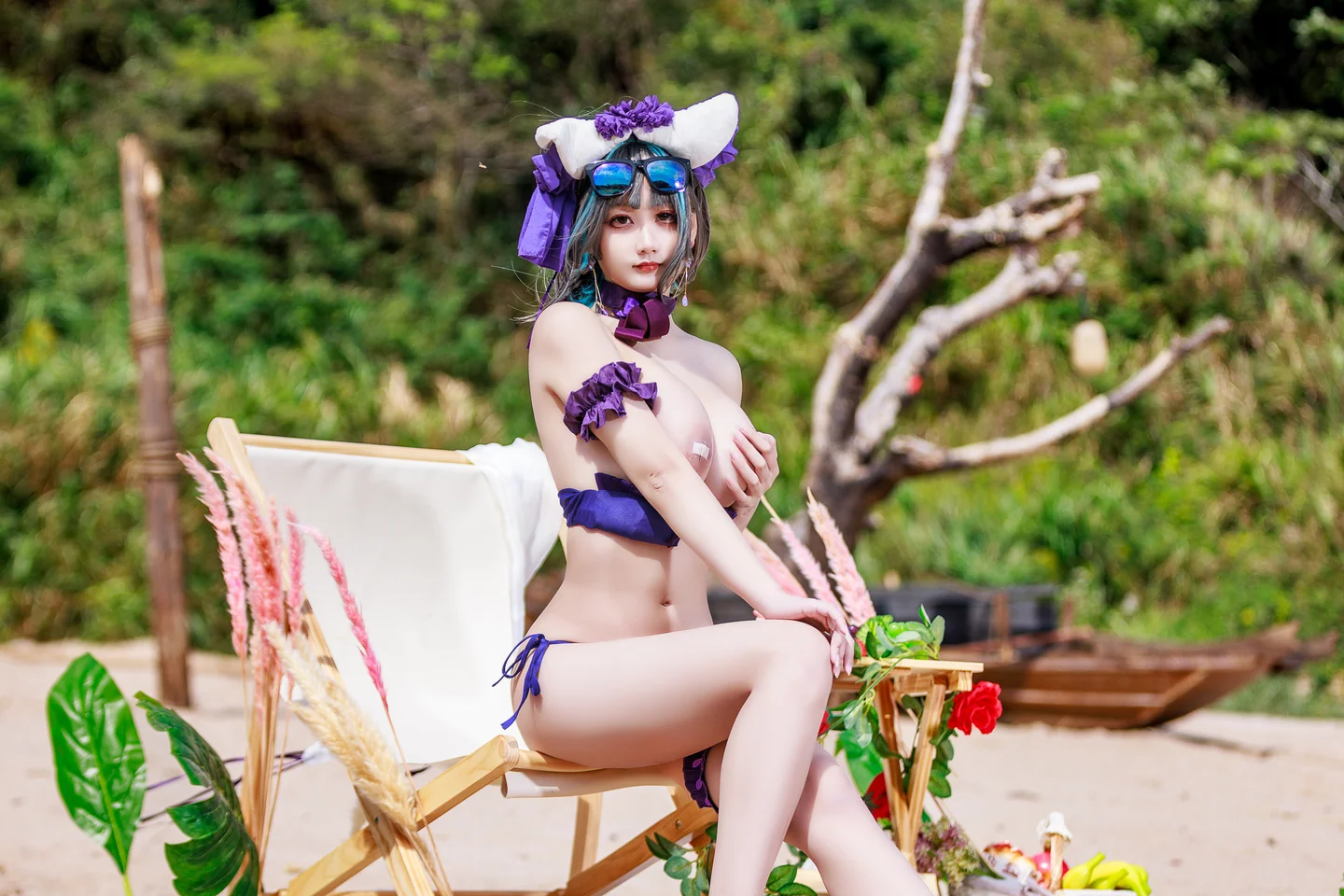 91tutu.cc@阿雪雪 - No.057 柴郡泳装-005.webp