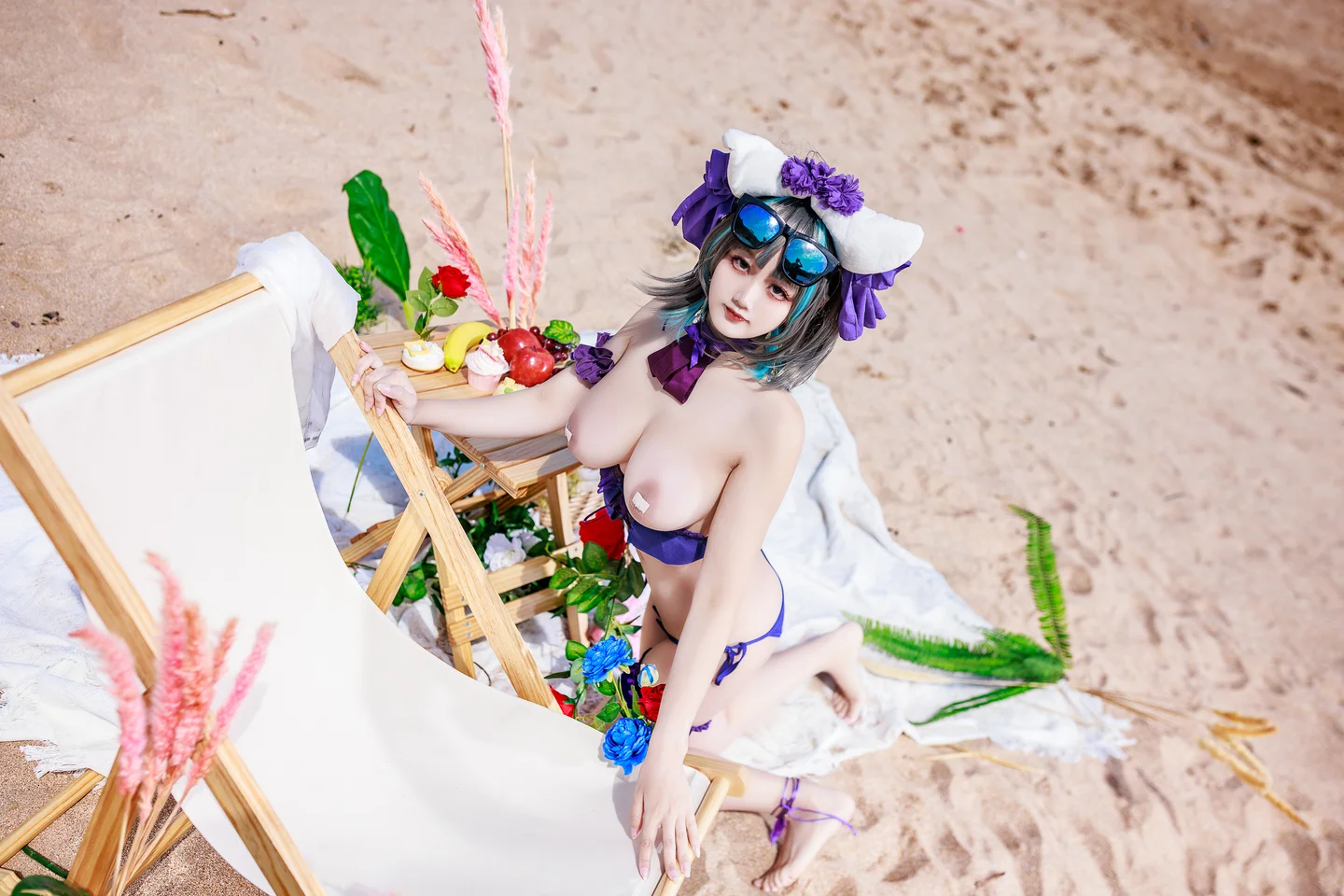 91tutu.cc@阿雪雪 - No.057 柴郡泳装-008.webp