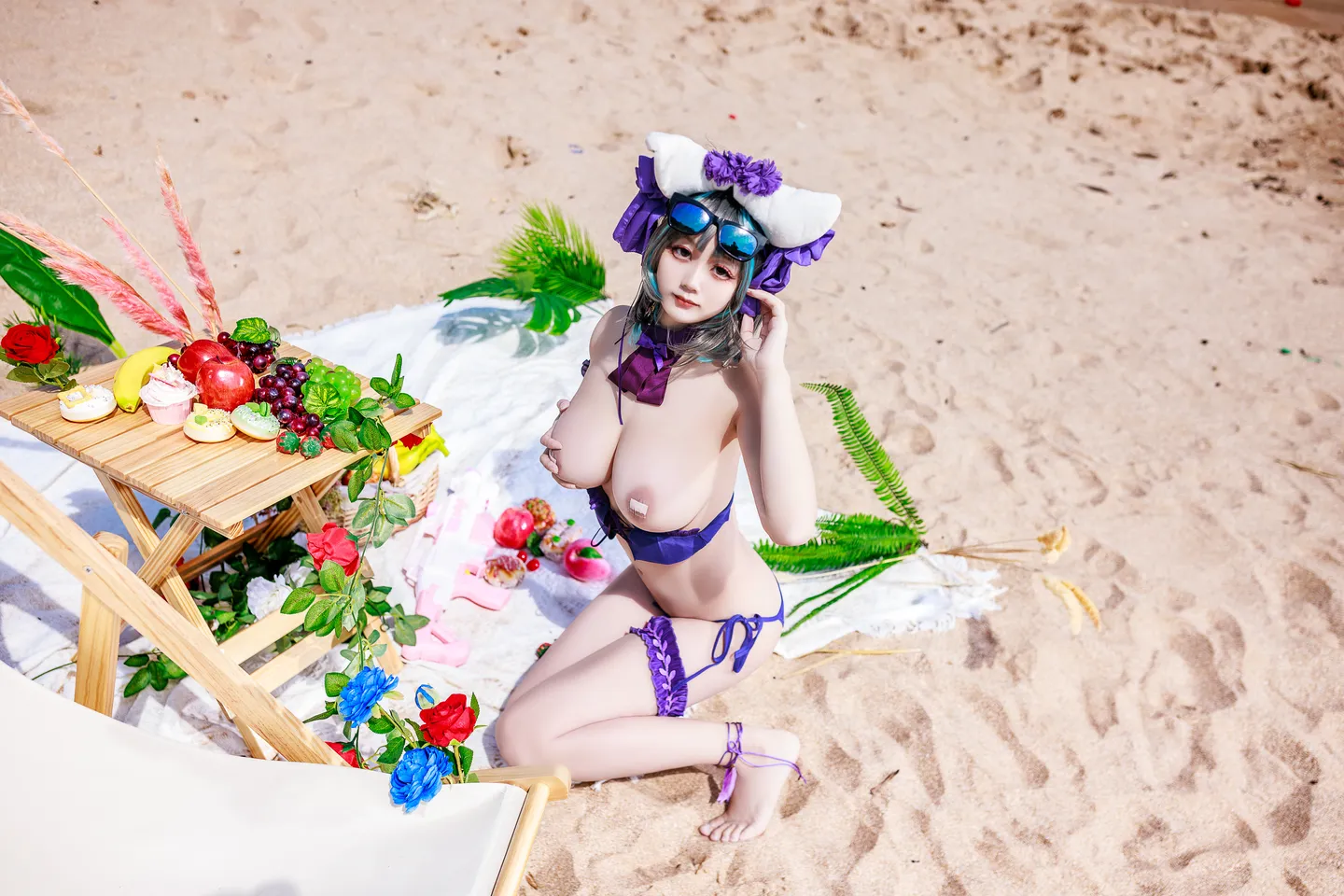91tutu.cc@阿雪雪 - No.057 柴郡泳装-009.webp