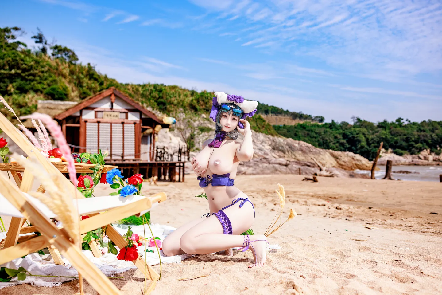 91tutu.cc@阿雪雪 - No.057 柴郡泳装-010.webp