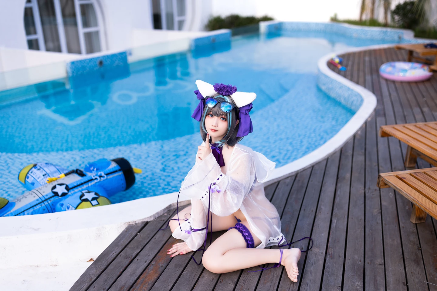 91tutu.cc@阿雪雪 - No.057 柴郡泳装-063.webp