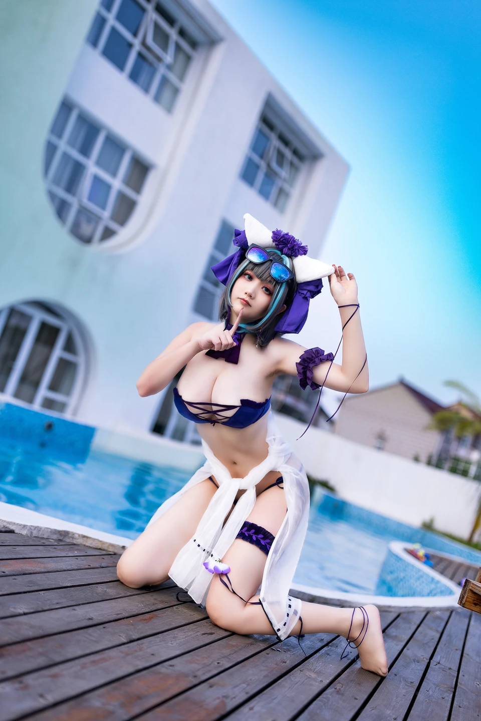 91tutu.cc@阿雪雪 - No.057 柴郡泳装-084.webp