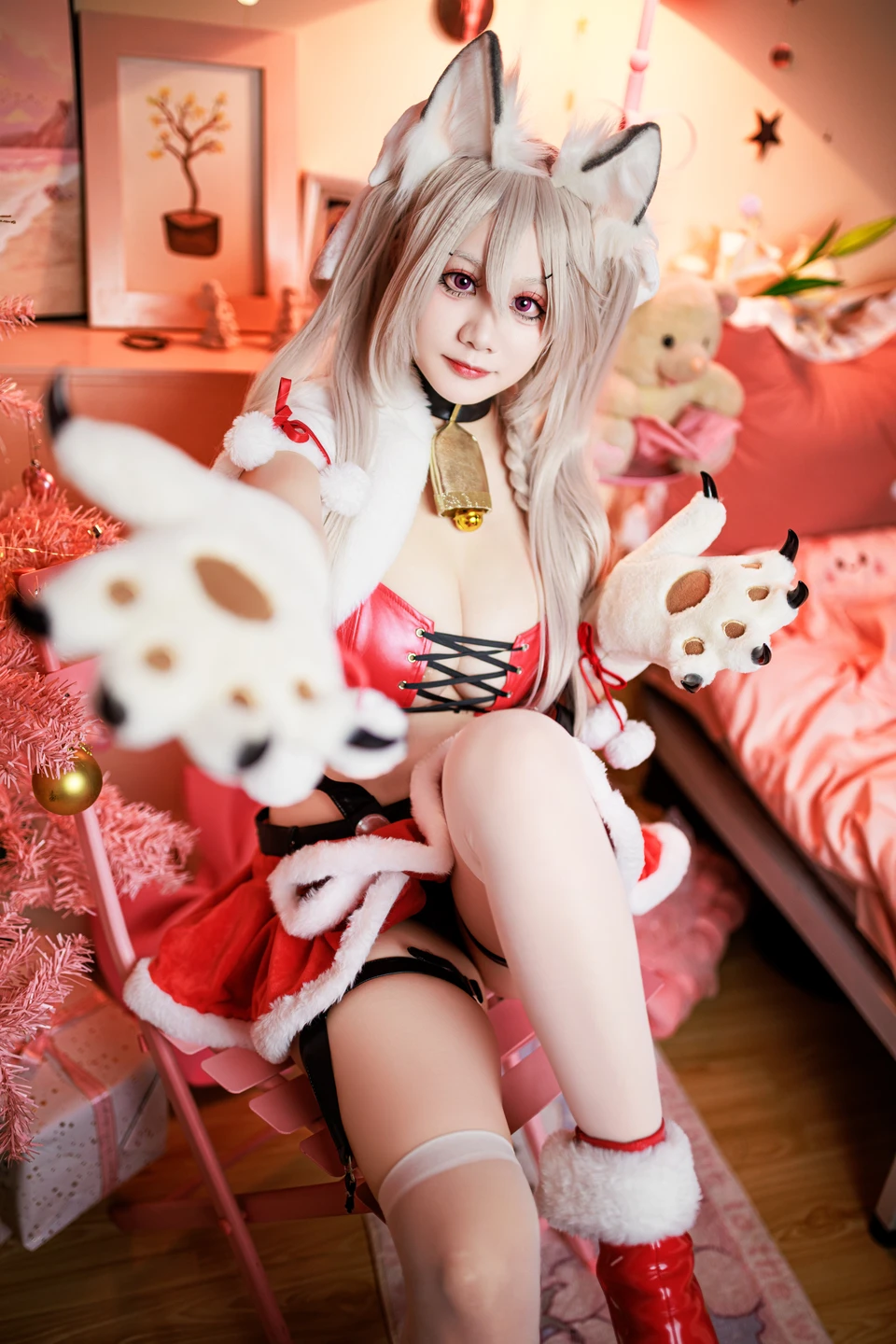91tutu.cc@阿雪雪 - No.064 圣诞夕立-018.webp