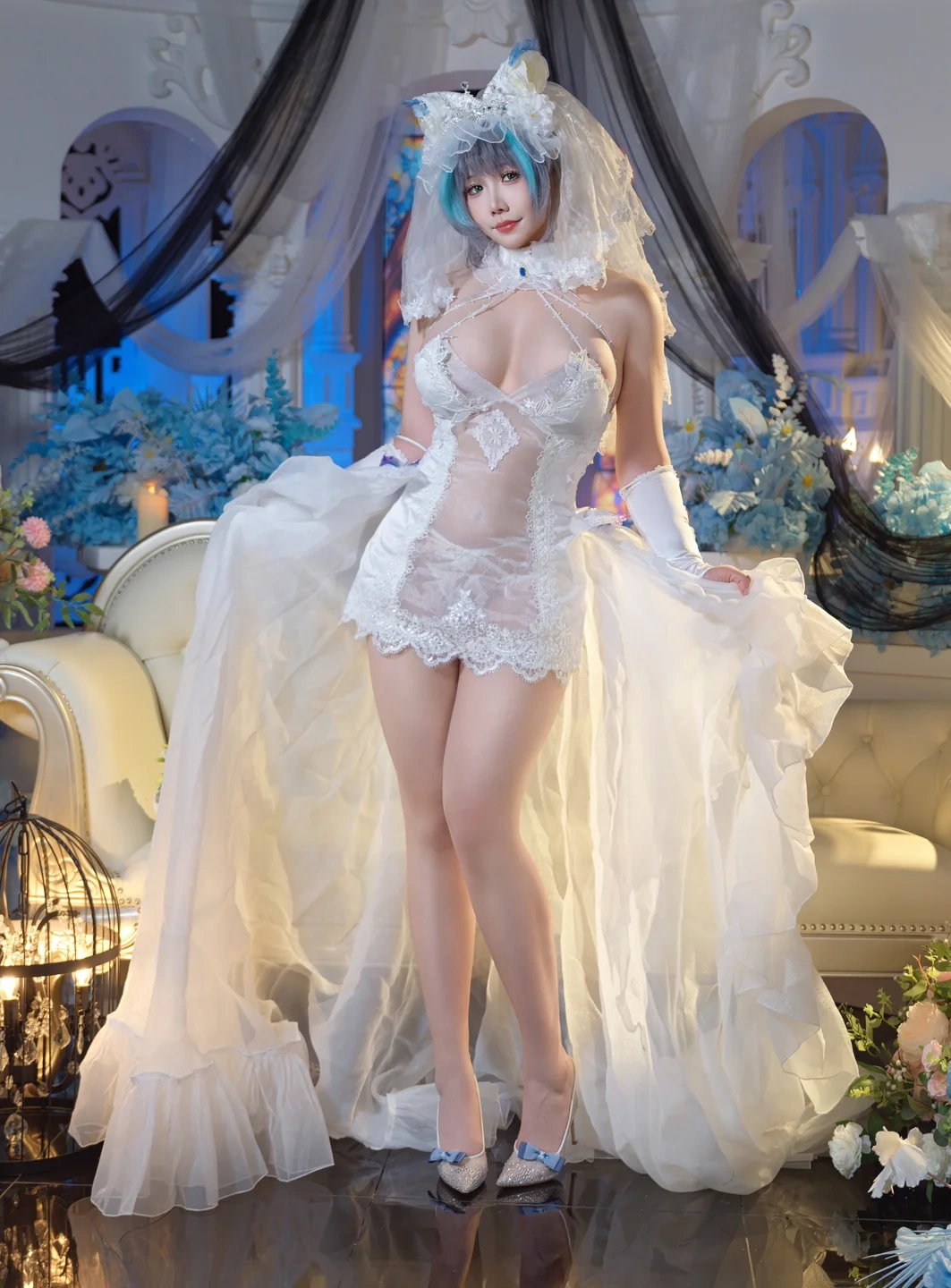 麻花麻花酱 _碧蓝航线_柴郡内衣花嫁_32P,2V_710MB