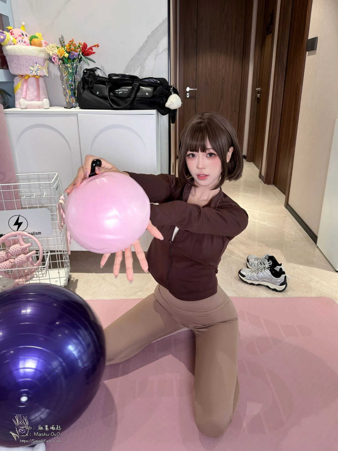91tutu.cc@麻薯大王 - No.016 瑜伽垫上的越界-014.webp