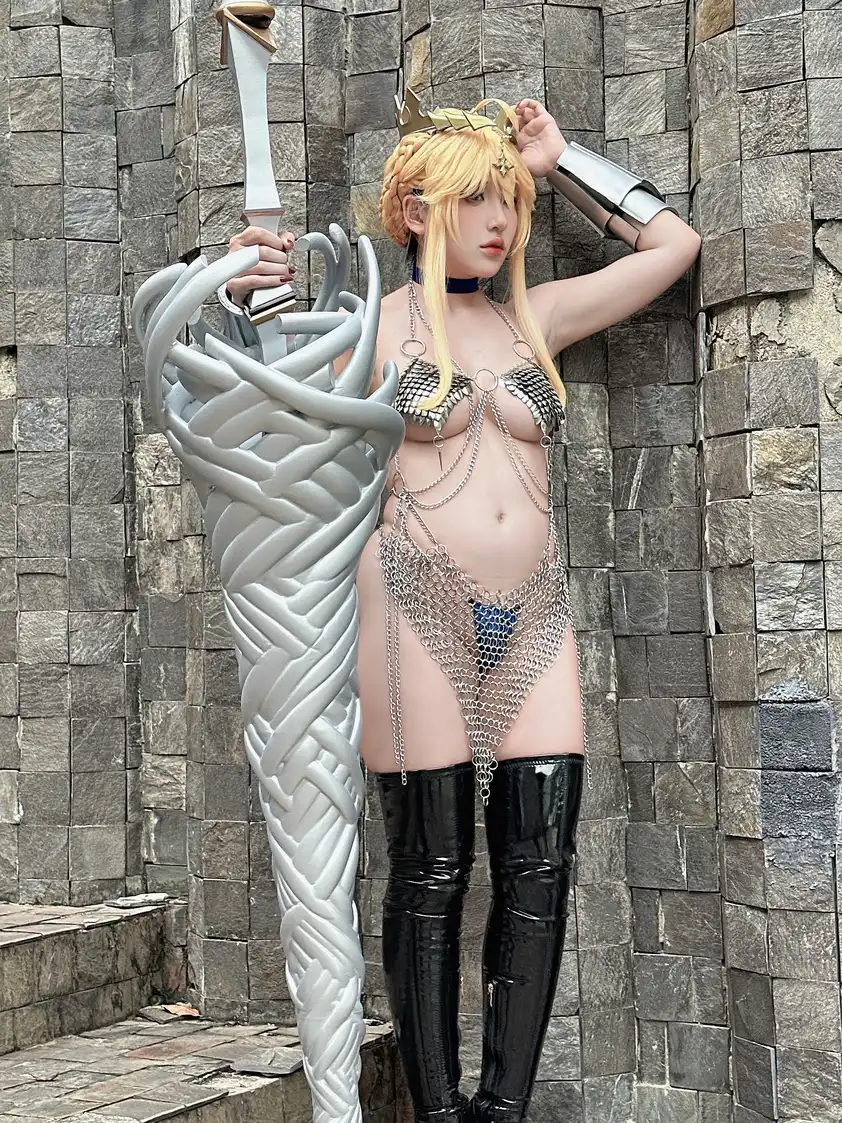 91tutu.cc@PuyPuy_Chan - No.052 LArtoria - Chainmail-008.webp